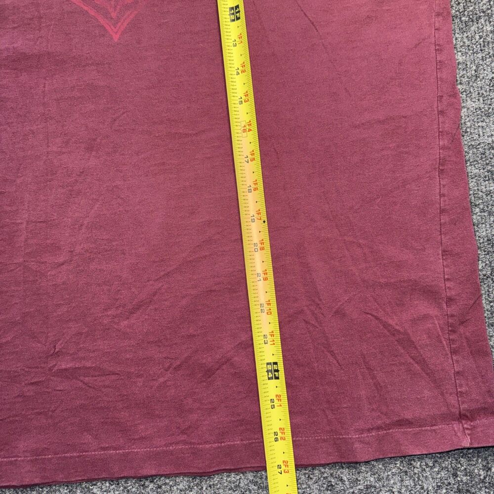 Vintage Hollister California Surf Graphic Tee Shirt - Burgundy/Maroon Size XL - Picture 5 of 6